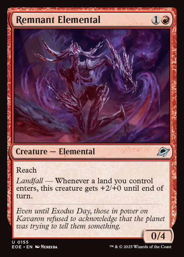 [Foil] EOE 155 Remnant Elemental U