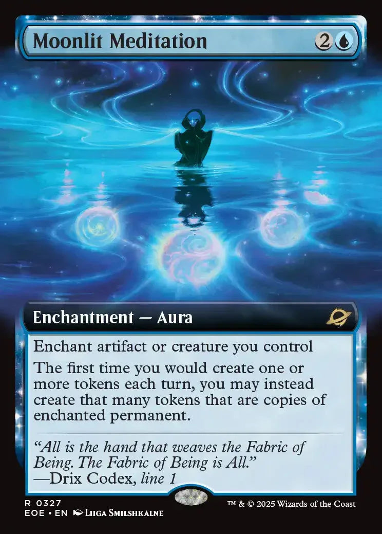 [Foil] EOE 327 Moonlit Meditation (0327 - Extended Art) R