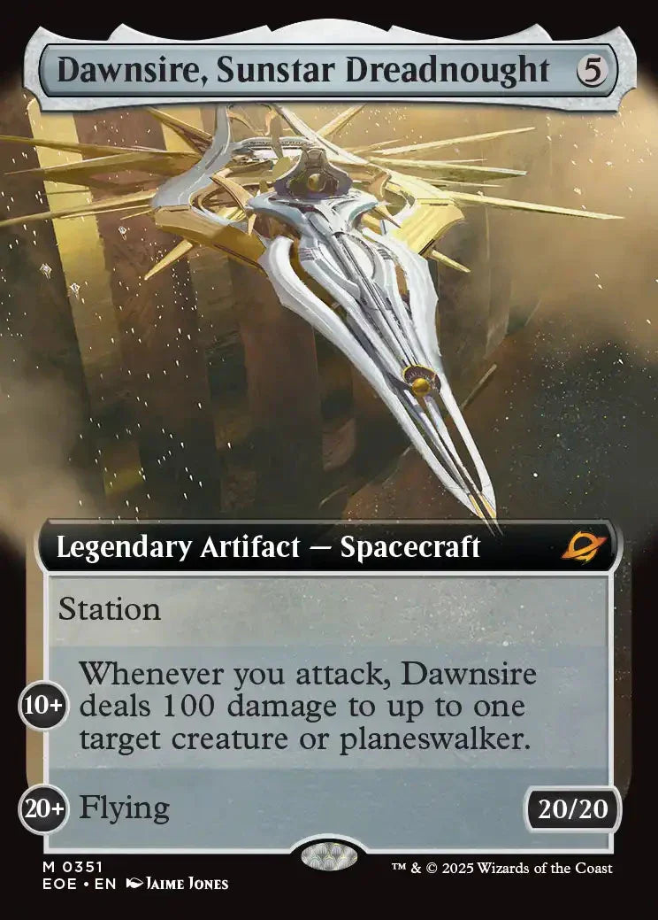 [Foil] EOE 351 Dawnsire, Sunstar Dreadnought (0351 - Extended Art) M