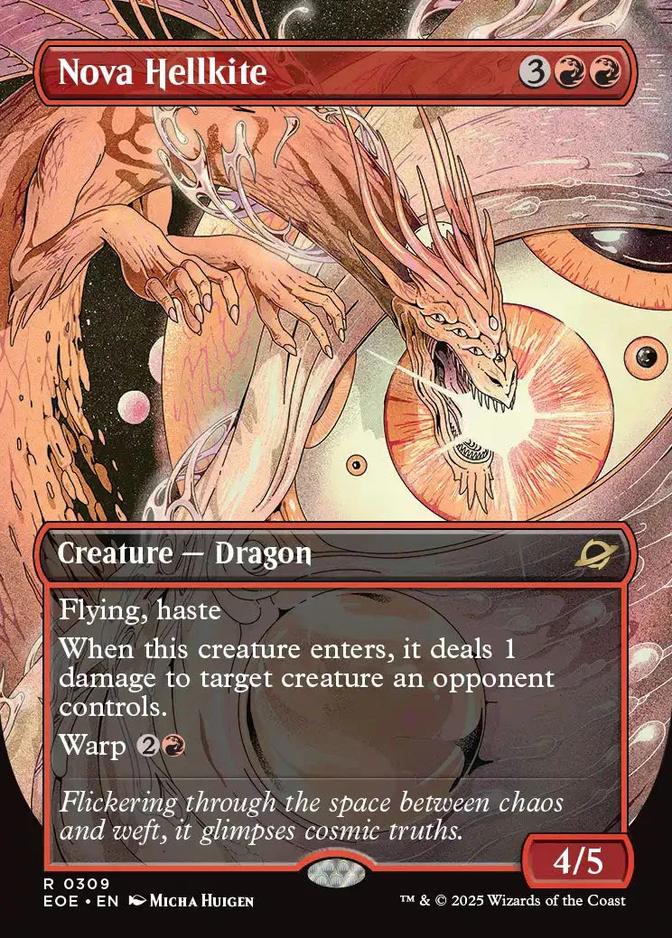 [Foil] EOE 309 Nova Hellkite (0309 - Borderless) R