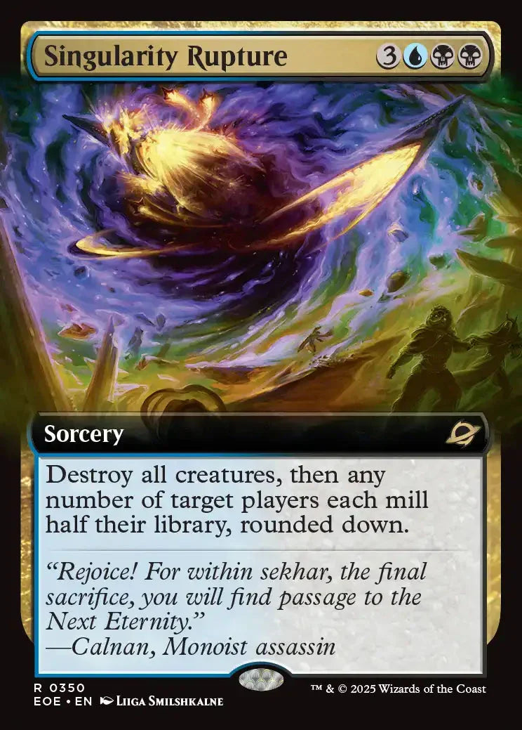 [Foil] EOE 350 Singularity Rupture (0365 - Extended Art) R