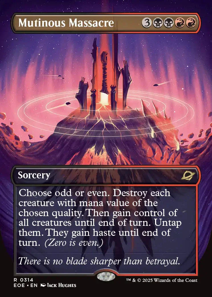 [Foil] EOE 314 Mutinous Massacre (0314 - Borderless) R