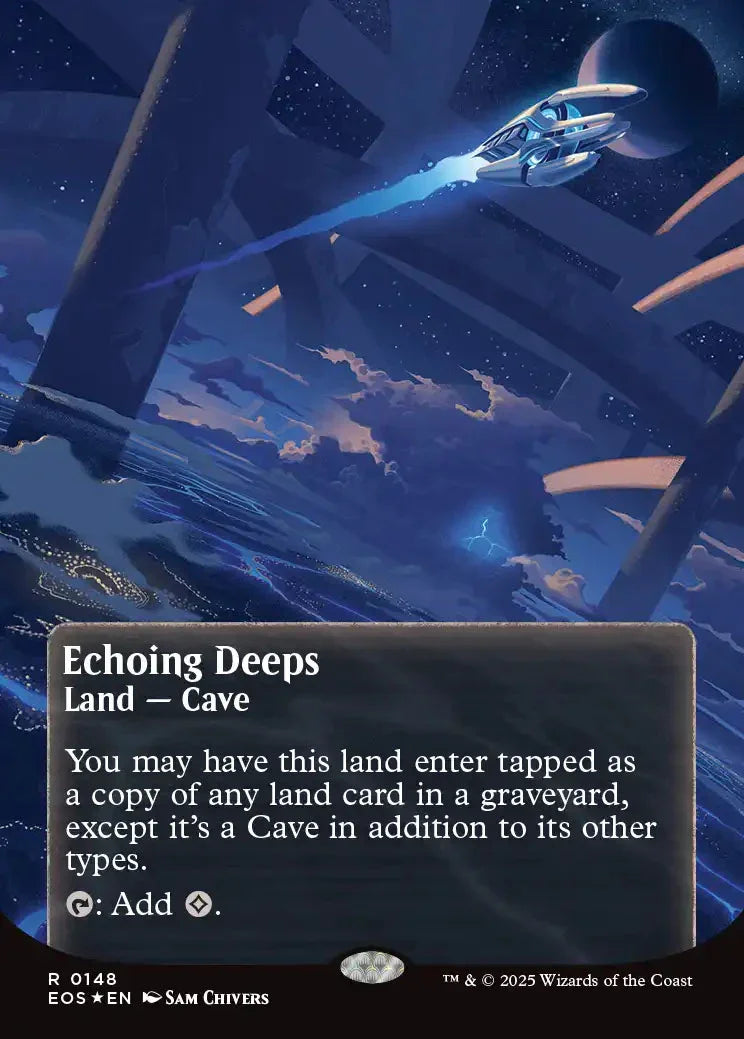 [Foil] EOS 148 Echoing Deeps (0148 - Borderless Poster Galaxy Foil) R