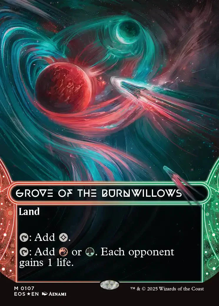 [Foil] EOS 107 Grove of the Burnwillows (0107 - Borderless Galaxy Foil) M