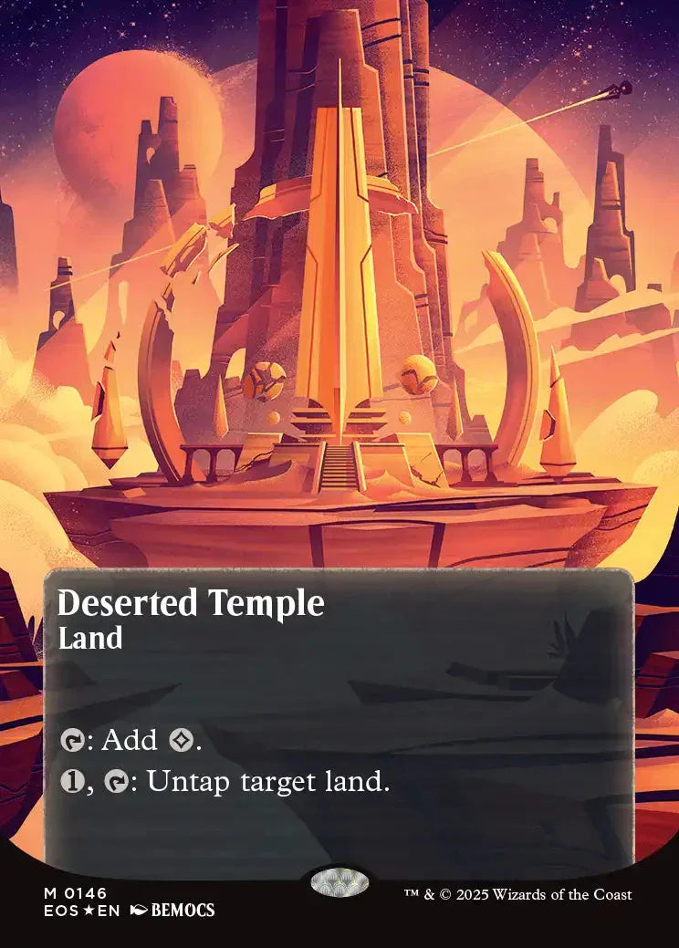 [Foil] EOS 146 Deserted Temple (0146 - Borderless Poster Galaxy Foil) M