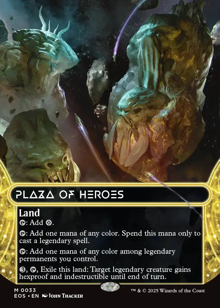 [Foil] EOS 033 Plaza of Heroes (0033 - Borderless) M