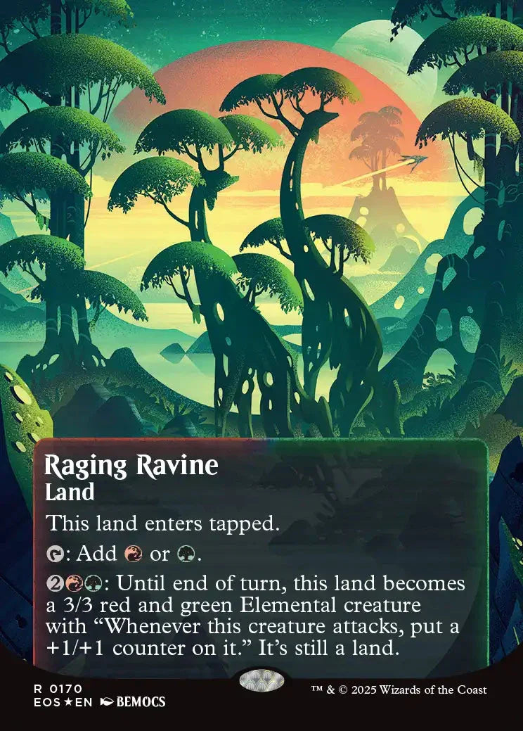[Foil] EOS 170 Raging Ravine (0170 - Borderless Poster Galaxy Foil) R