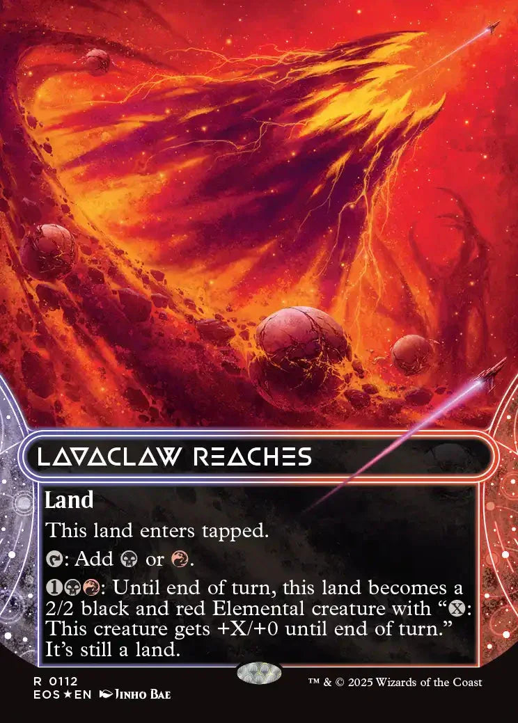 [Foil] EOS 112 Lavaclaw Reaches (0112 - Borderless Galaxy Foil) R