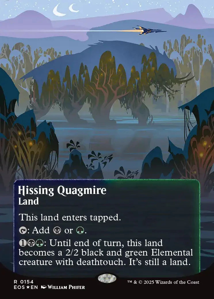 [Foil] EOS 154 Hissing Quagmire (0154 - Borderless Poster Galaxy Foil) R