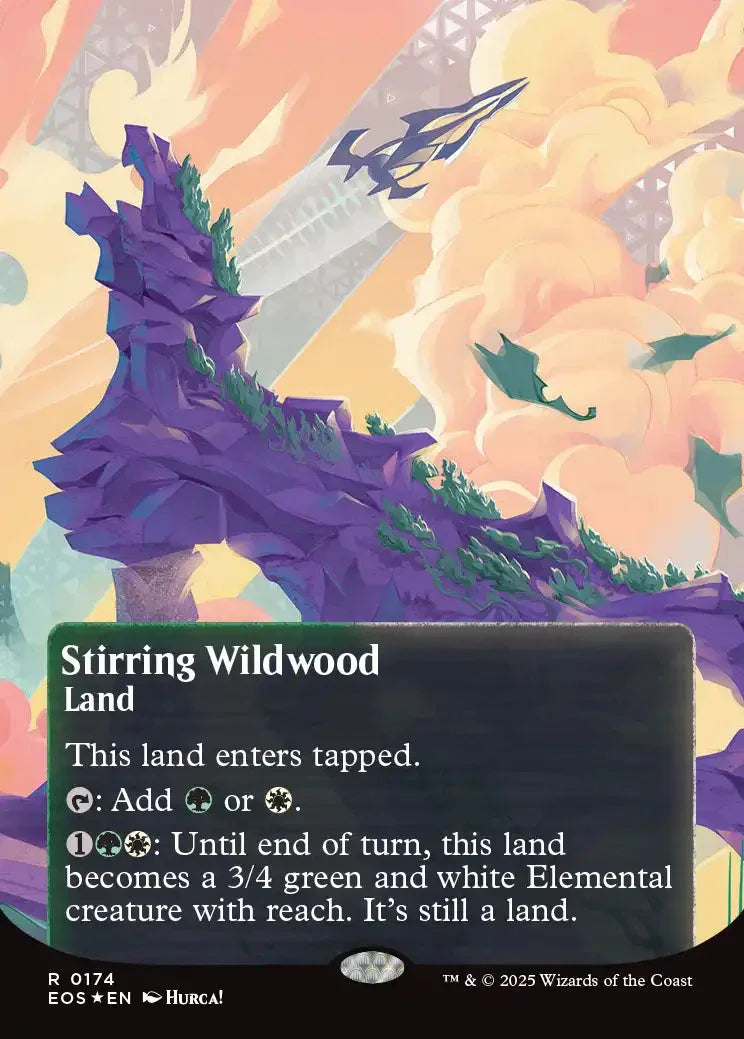 [Foil] EOS 174 Stirring Wildwood (0174 - Borderless Poster Galaxy Foil) R
