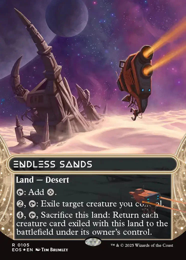 [Foil] EOS 105 Endless Sands (0105 - Borderless Galaxy Foil) R