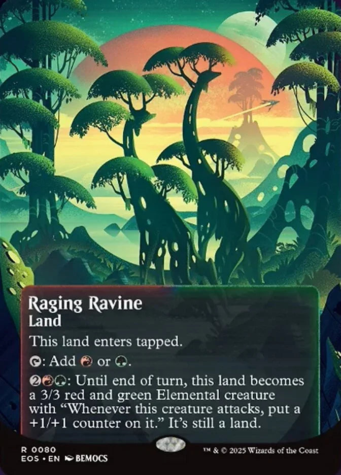[Foil] EOS 080 Raging Ravine (0080 - Borderless Poster) R