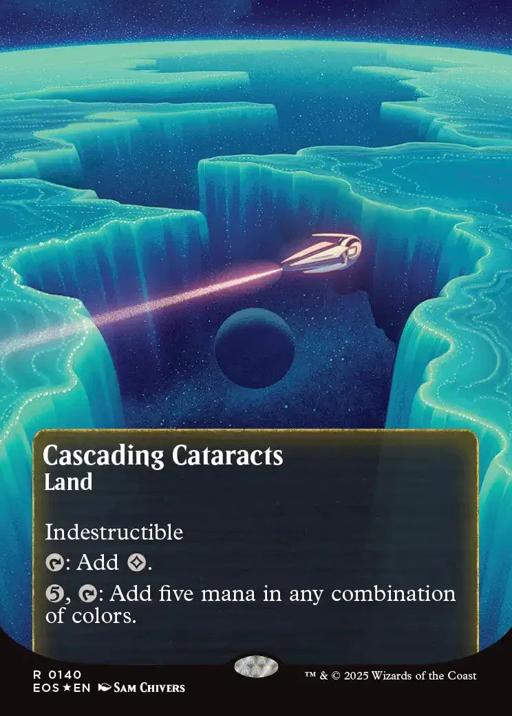 [Foil] EOS 140 Cascading Cataracts (0140 - Borderless Poster Galaxy Foil) R