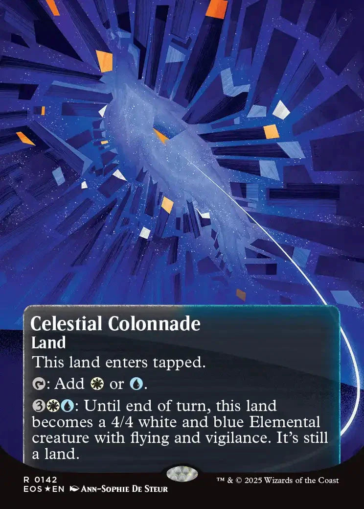 [Foil] EOS 142 Celestial Colonnade (0142 - Borderless Poster Galaxy Foil) R