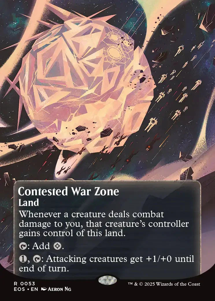 [Foil] EOS 053 Contested War Zone (0053 - Borderless Poster) R