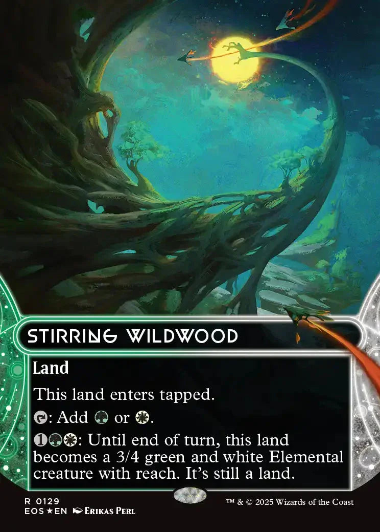 [Foil] EOS 129 Stirring Wildwood (0129 - Borderless Galaxy Foil) R