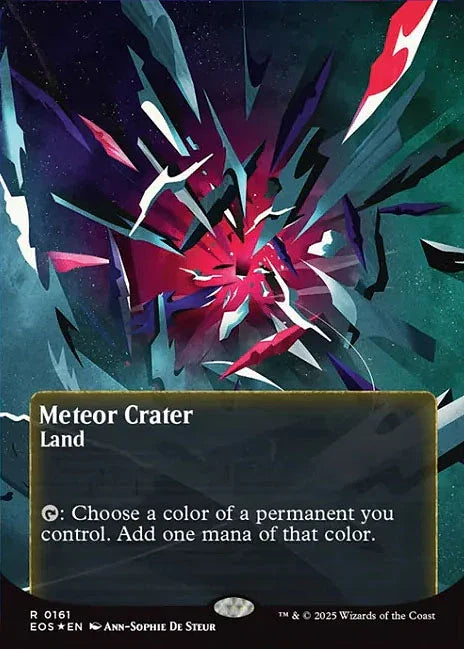 [Foil] EOS 161 Meteor Crater (0161 - Borderless Poster Galaxy Foil) R