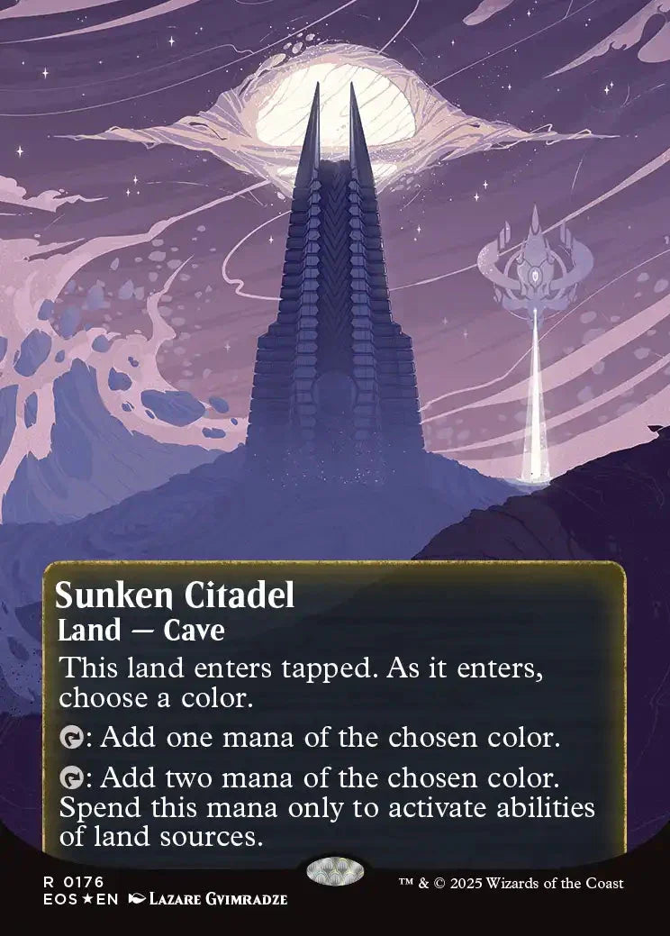 [Foil] EOS 176 Sunken Citadel (0176 - Borderless Poster Galaxy Foil) R