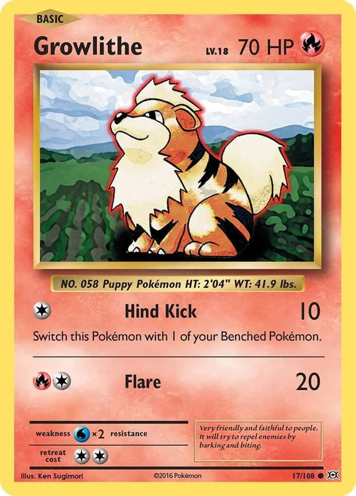 [Reverse Holo] EVO 17/108 Growlithe C
