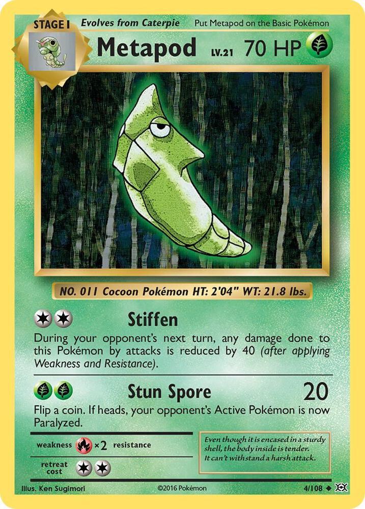 [Reverse Holo] EVO 4/108 Metapod U