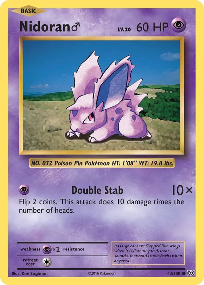 [Reverse Holo] EVO 43/108 Nidoran M C