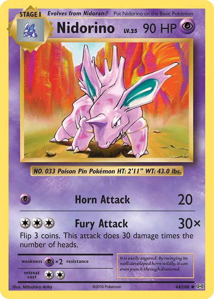 [Reverse Holo] EVO 44/108 Nidorino U