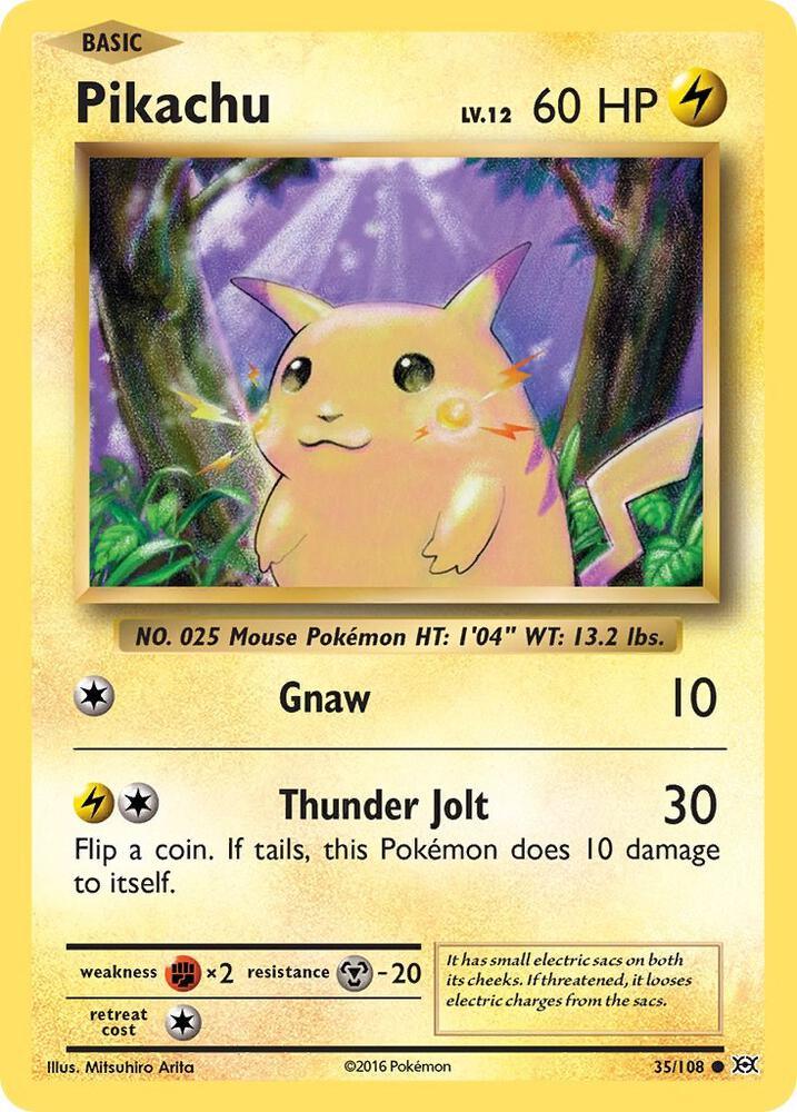 [Reverse Holo] EVO 35/108 Pikachu C