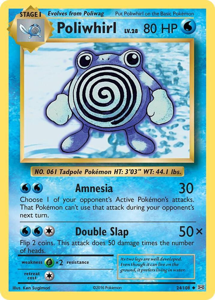 [Reverse Holo] EVO 24/108 Poliwhirl U
