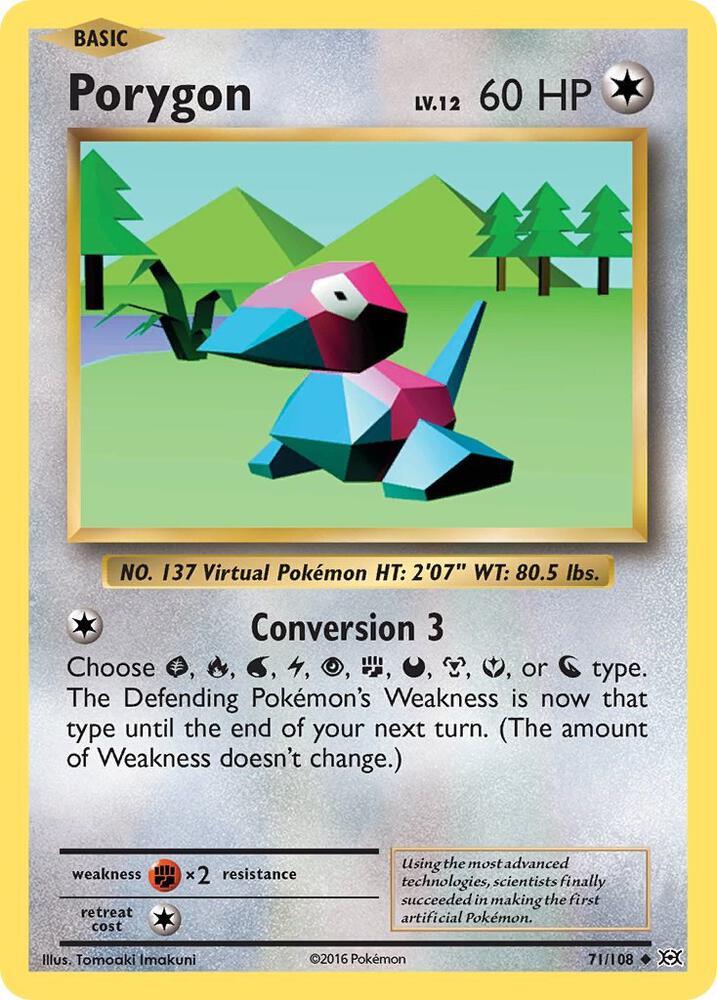 [Reverse Holo] EVO 71/108 Porygon U