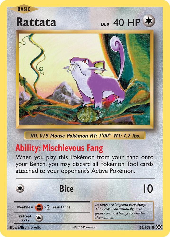 [Reverse Holo] EVO 66/108 Rattata C