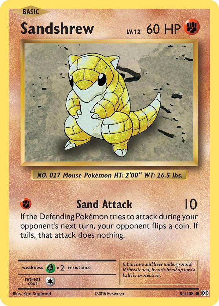 [Reverse Holo] EVO 54/108 Sandshrew C