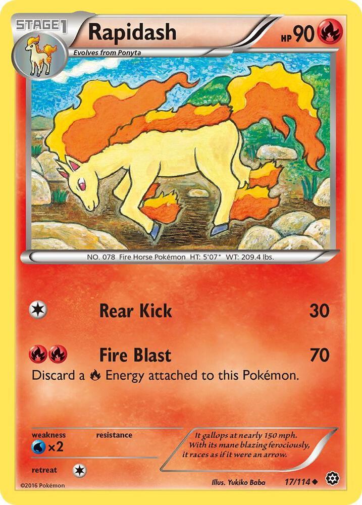 [Reverse Holo] STS 17/114 Rapidash U