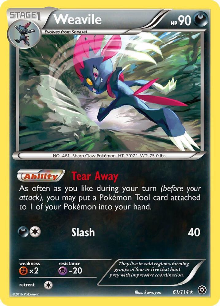 [Reverse Holo] STS 61/114 Weavile R