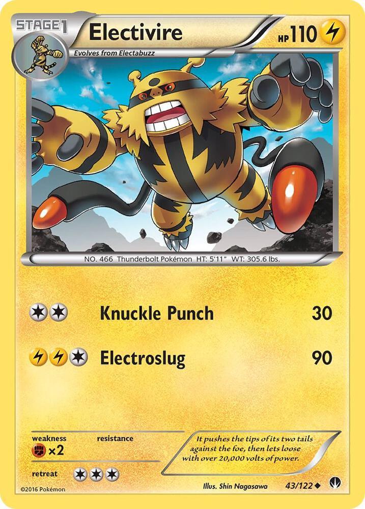 [Reverse Holo] BKP 43/122 Electivire U