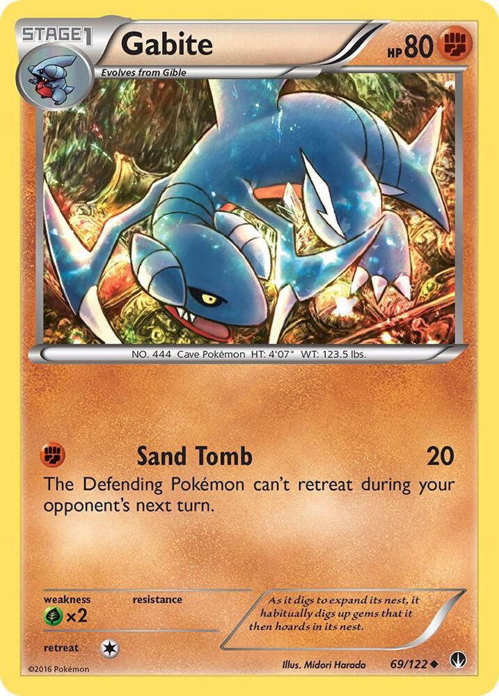 [Reverse Holo] BKP 69/122 Gabite U