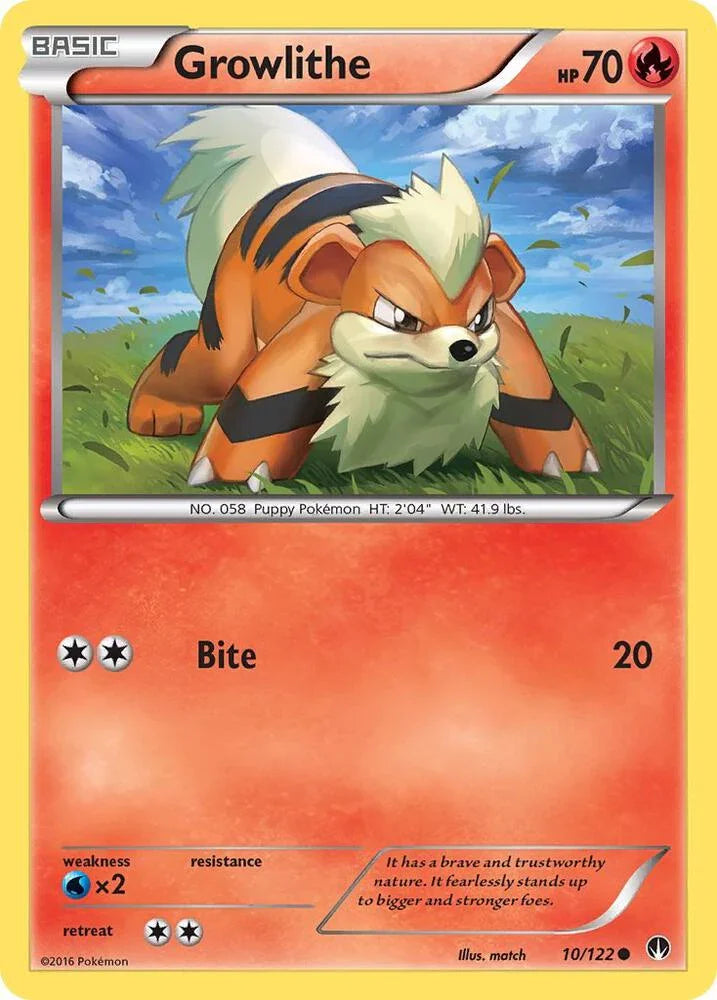 [Reverse Holo] BKP 10/122 Growlithe C