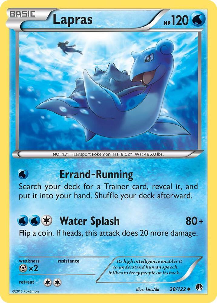 [Reverse Holo] BKP 28/122 Lapras U