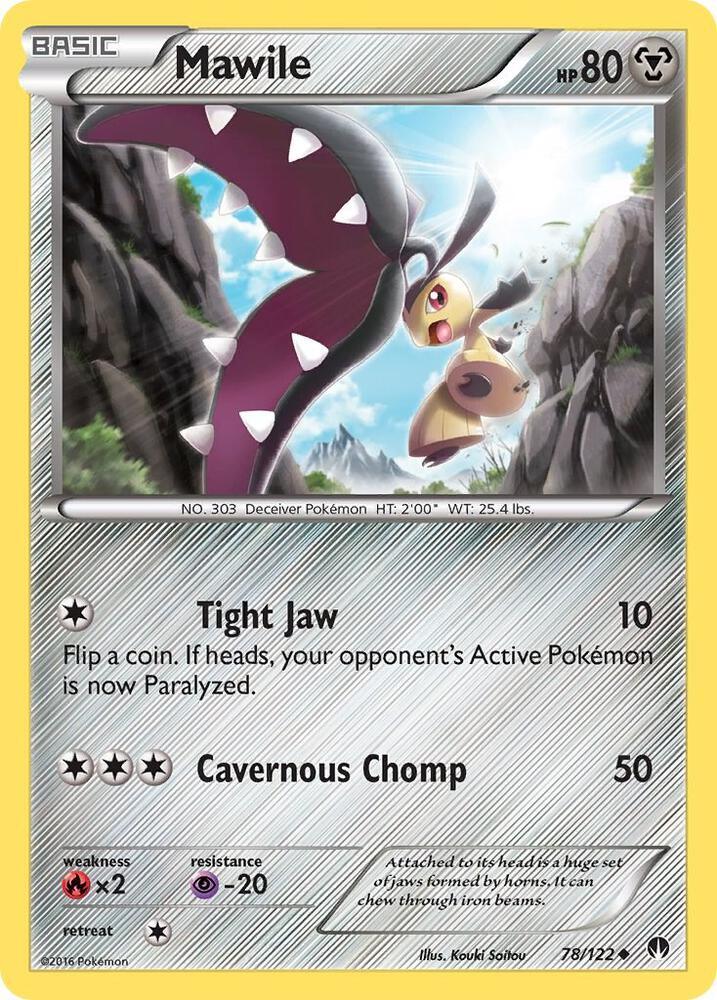 [Reverse Holo] BKP 78/122 Mawile U