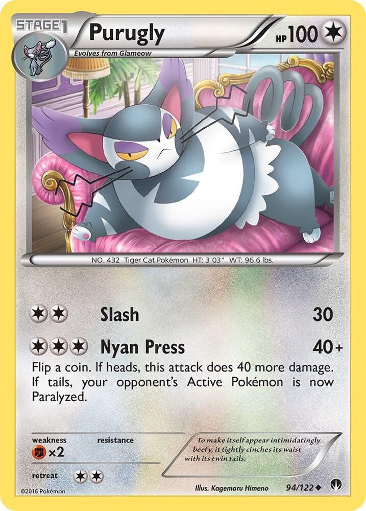 [Reverse Holo] BKP 94/122 Purugly U