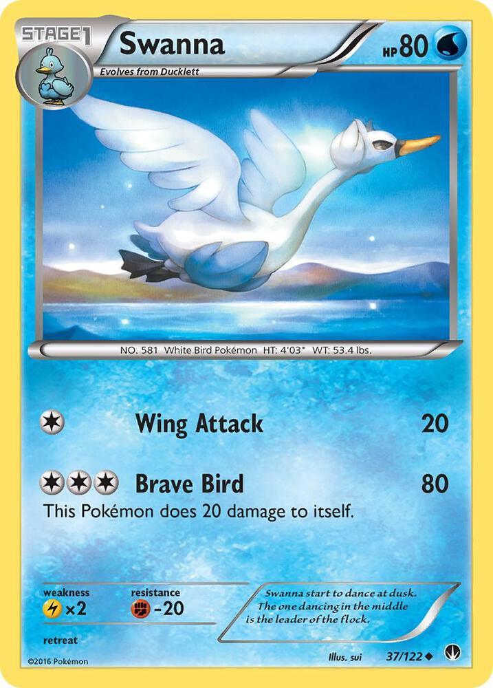 [Reverse Holo] BKP 37/122 Swanna U