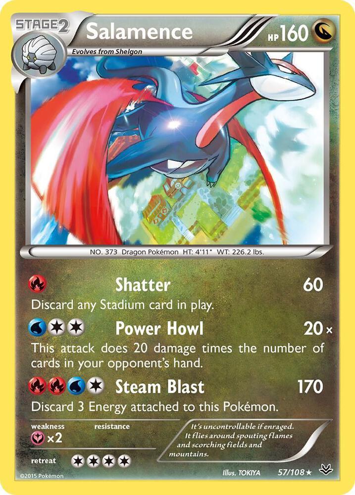 [Reverse Holo] ROS 57/108 Salamence RH