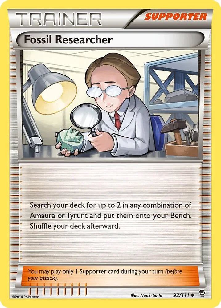[Reverse Holo] FFI 92/111 Fossil Researcher U