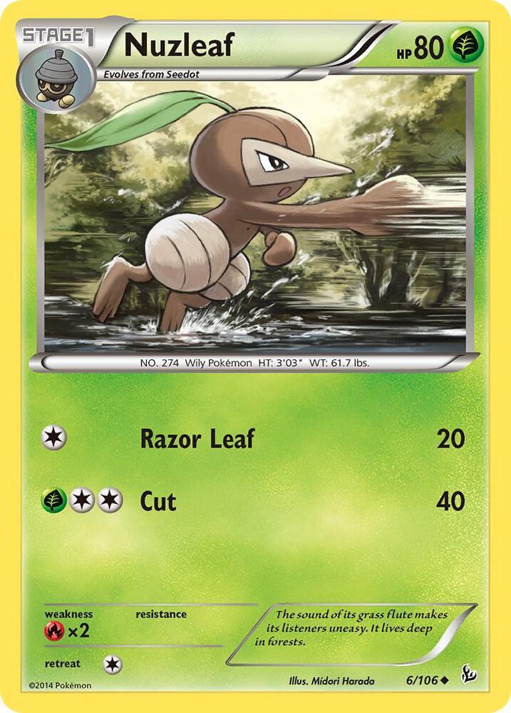 [Reverse Holo] FLF 6/106 Nuzleaf U