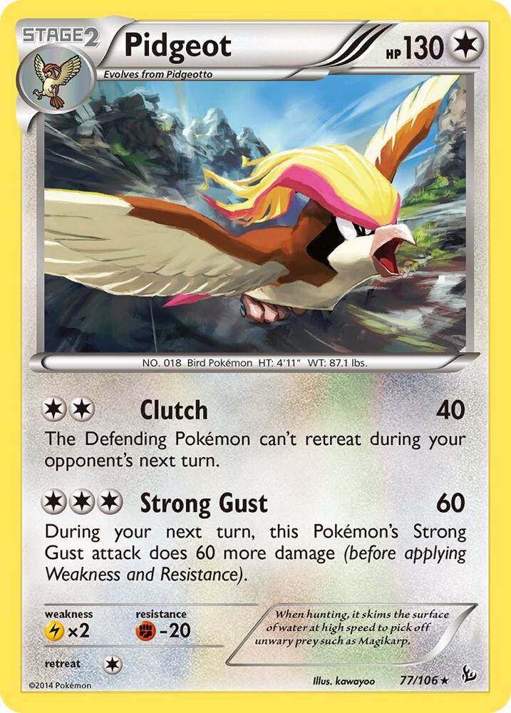 [Reverse Holo] FLF 77/106 Pidgeot R
