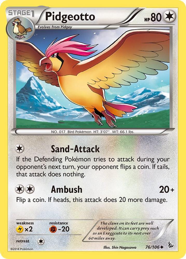 [Reverse Holo] FLF 76/106 Pidgeotto U
