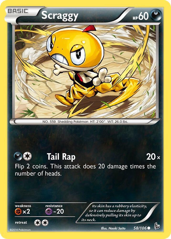 [Reverse Holo] FLF 58/106 Scraggy C