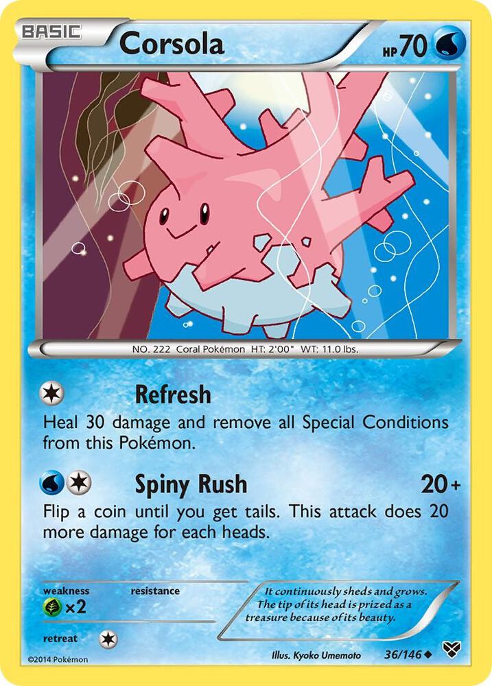 [Reverse Holo] XY 36/146 Corsola U
