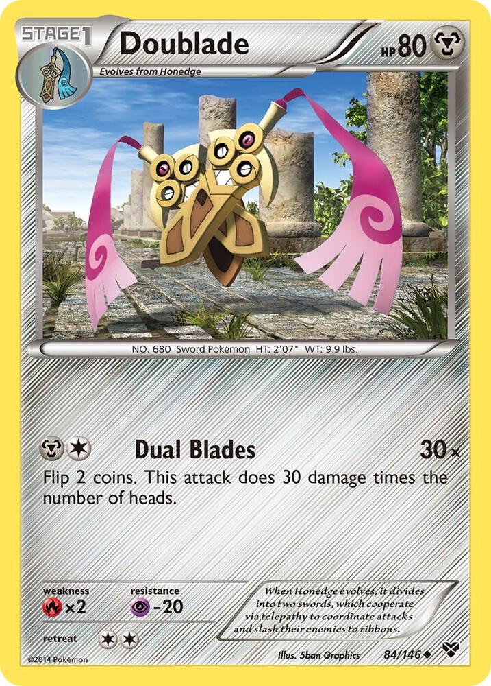 [Reverse Holo] XY 84/146 Doublade U