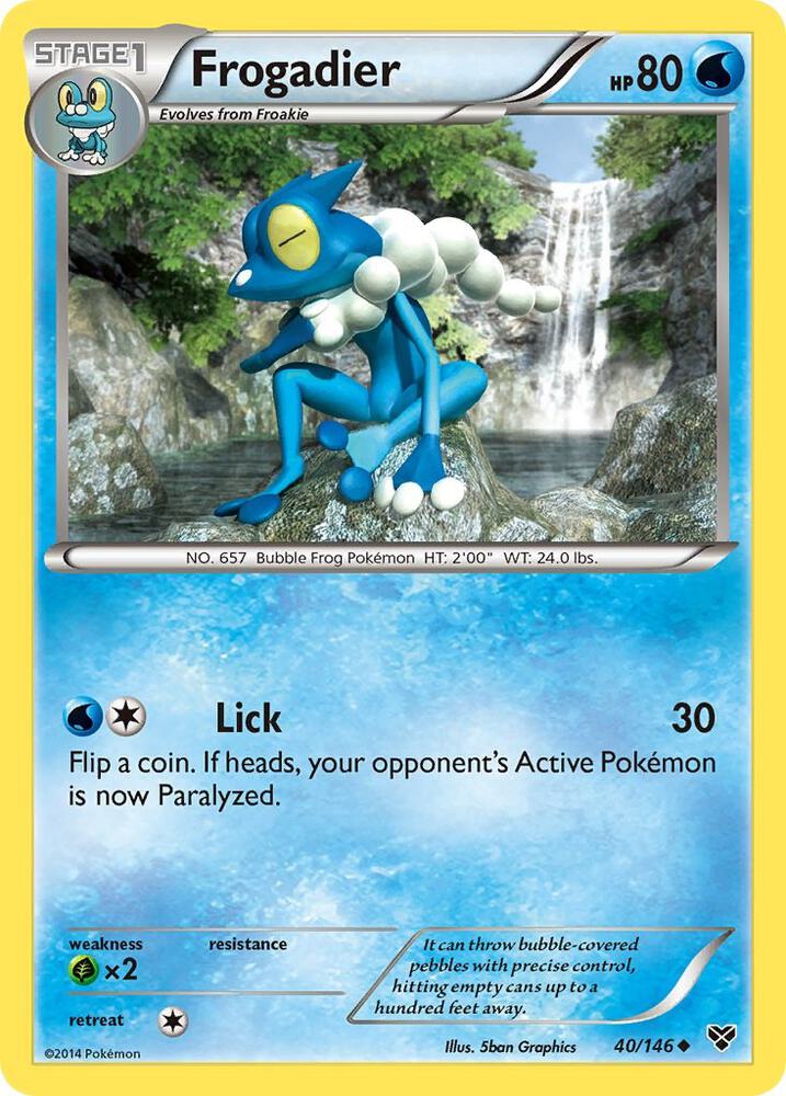 [Reverse Holo] XY 40/146 Frogadier U