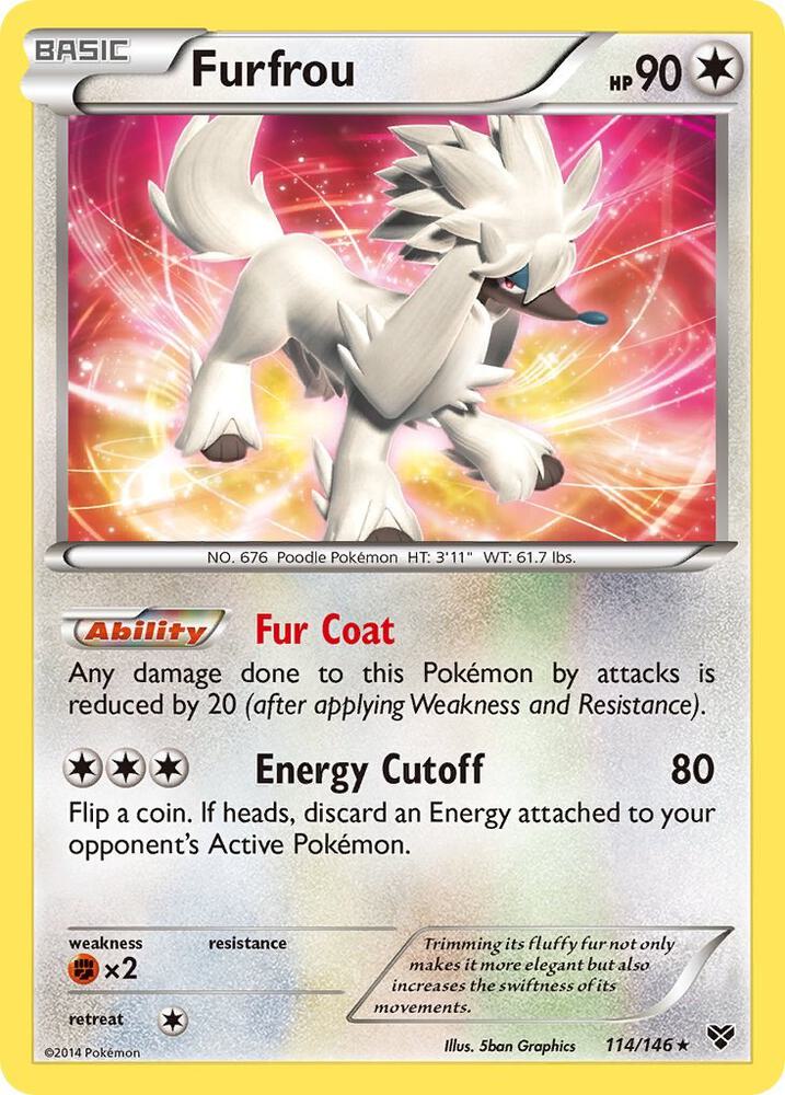 [Reverse Holo] XY 114/146 Furfrou RH
